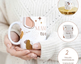 Mug chrétien en français 11oz, 15oz, Tasse à café pour maman, Cadeau original femme chrétienne, Fête des mères, Versets bibliques