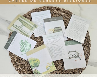 Easter Story, Bible Verses in French, Reading Plan, Bible Study, Prayer Cards and Meditation