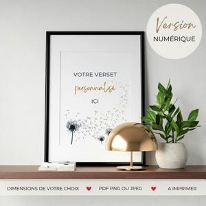 Personalisieren Sie Ihr Bibelposter – mit Ihrem Lieblingsvers und Ihrer Lieblingsillustration – einzigartiges Bibelposter – christliche Innenwanddekoration