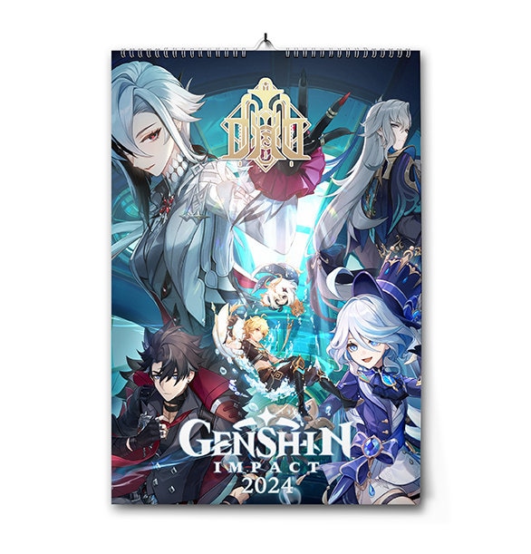 2023-2024 Desk Calendar Anime Peripheral Furnishing Articles Genshin Impact  Aotu World SPY×FAMILY Calendars