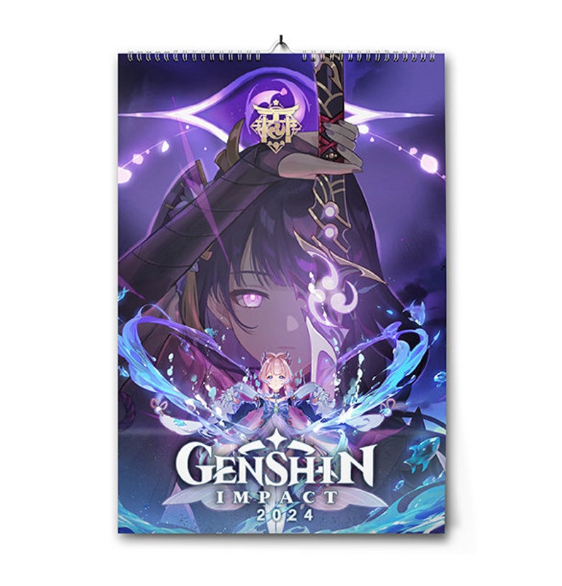 Genshin Impact 2024 Inazuma Calendar Etsy