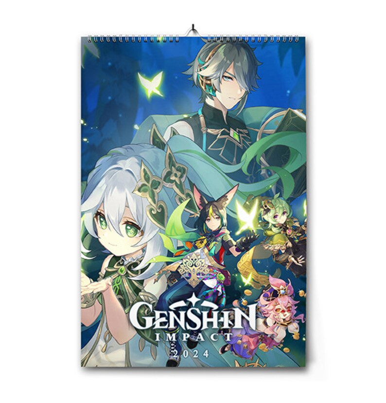 Calendar Genshin Impact 2024 Sumeru Etsy