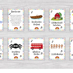 Flashcards voor kinderliedjes