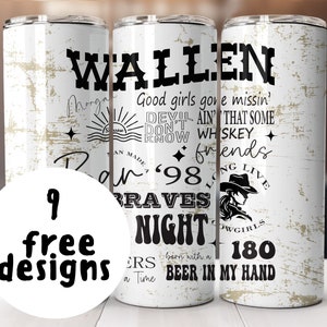 Morgan Wallen tumbler wrap Design with Morgan Wallen for 20 oz Skinny Sublimation Design with Morgan Wallen Design Instant Download PNG File