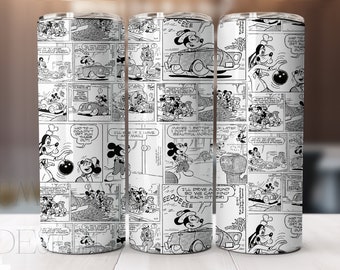 Cartoon Maus Becher Design Sublimation Designs Downloads Digitaler Download 20 oz Becher Sublimations Digitale Datei Cartoon Becher wrap