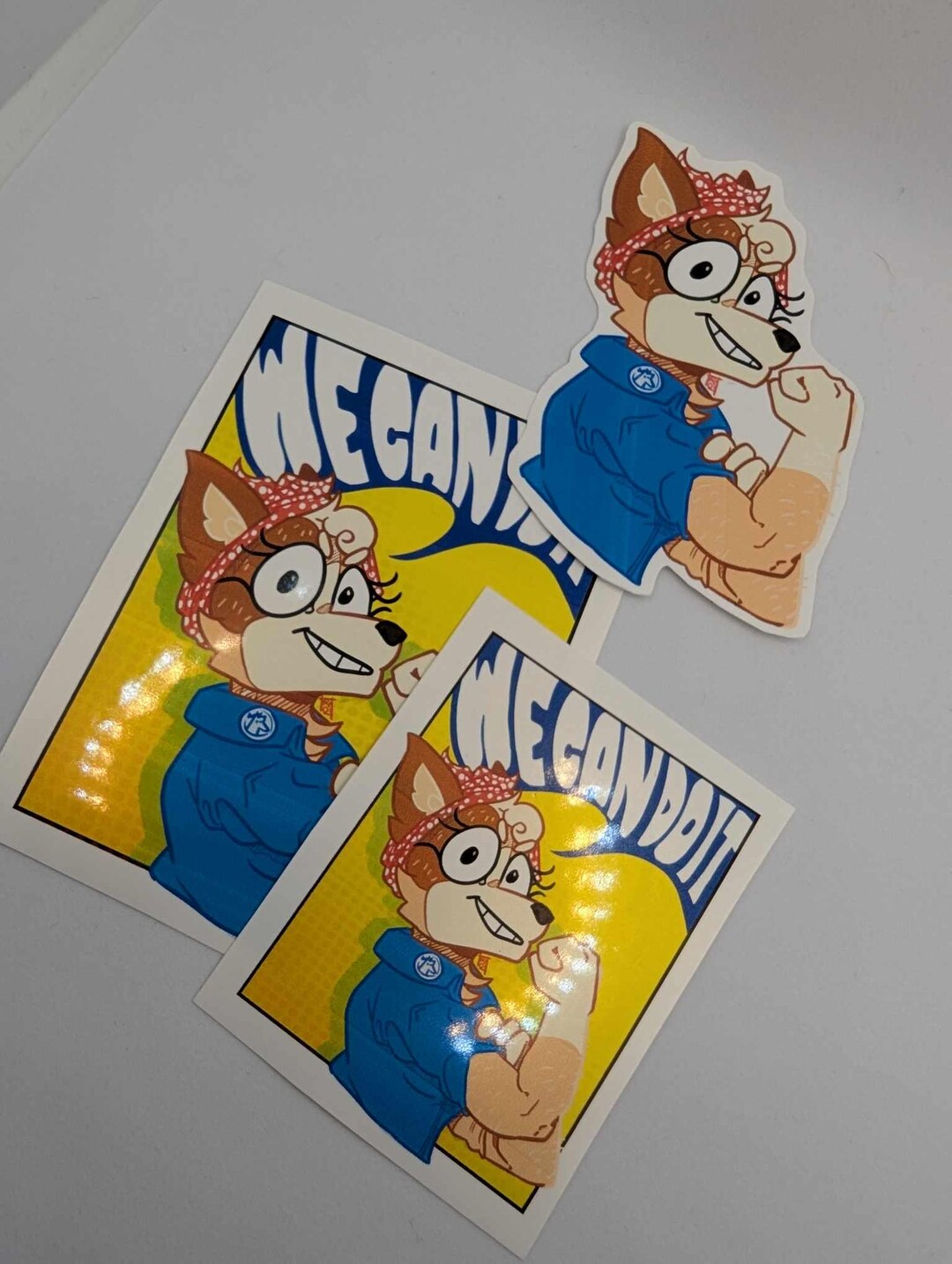 We Can DO It! | Chilli Fanart Sticker Pack | 3 Unique Stickers! | Bluey ...