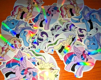 My Little Pony LGBTQ+ Stickers | Lesbian, Asexual, Gender Queer, Transgender & Bisexual (Series 1)