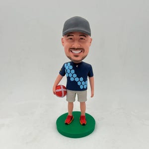 Custom Football Player Bobblehead,Coach Surprise Gift, Customized Football Bobbleheads, Personalized Football Sports Bobbleheads