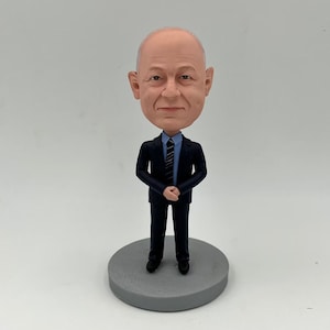 Custom Bobblehead: Personalized Polymer Clay Figurine, Gift for Boss