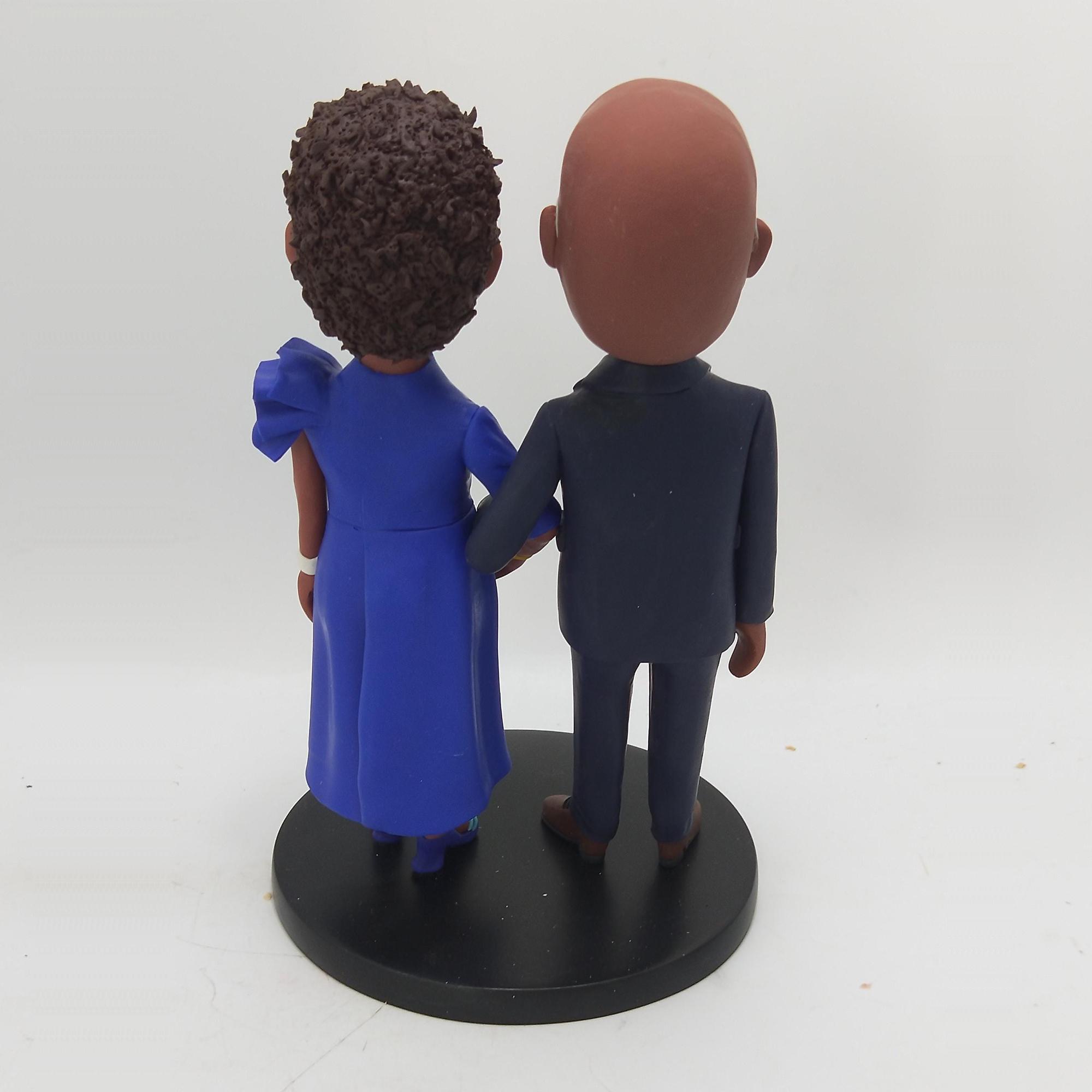Bobblehead personalizzato per genitori, regalo per il 50° anniversario di matrimonio per genitori, bobblehead personalizzato per coppie, regalo di San Valentino per coppie - Italia