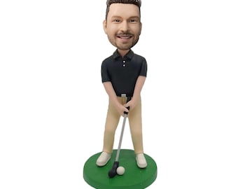 Bobblehead de golf personnalisé, cadeaux de golf personnalisés pour lui, cadeaux de golf uniques pour lui, cadeaux de patron personnalisés pour les amateurs de golf, cadeaux pour les golfeurs