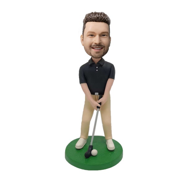 Custom Golf Bobblehead, Personalized Golf Gifts For Him, Unique Golf Gifts For Him, Custom Boss Gifts For Golf lovers, Gifts For Golfers
