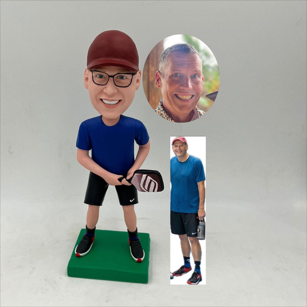 Custom Pickleball Bobblehead From Photo
