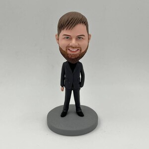 Custom Bobblehead Gift: Personalized Polymer Clay Figurine
