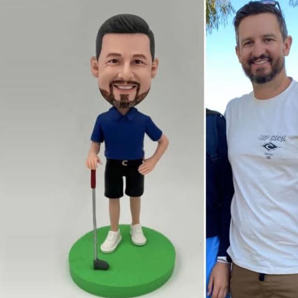 Custom Golf Bobblehead, Personalized Golf Gifts For Him, Unique Golf Gifts For Him, Custom Boss Gifts For Golf lovers, Gifts For Golfers