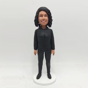 Custom Bobblehead Figurine: Handmade Clay Miniature Gift