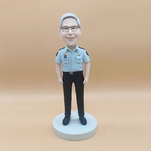 Custom Bobbleheads Policeman for father, Personalized Police Officer Bobblehead, Custom Sheriff/Prosecutor Bobbleheads gifts for husband