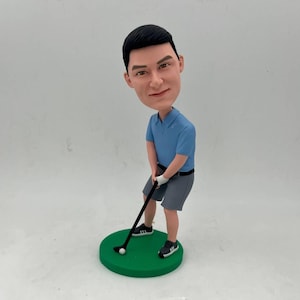 Custom Bobbleheads Golf, Personalized Golf Gifts For Him, Personalized Golf Bobbleheads Playing Golf, Best Golf Gifts For Men