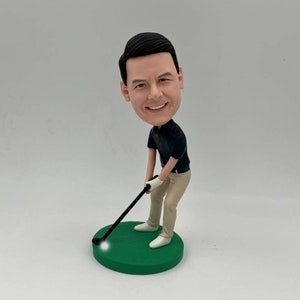 Custom Golf Bobblehead, Personalized Golf Gifts For Him, Unique Golf Gifts For Him, Custom Boss Gifts For Golf lovers, Gifts For Golfers