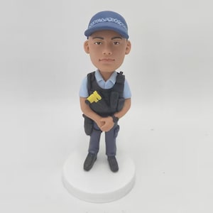 Custom Bobbleheads Policeman for father, Personalized Police Officer Bobblehead, Custom police bobbleheads in NSW  police uniform
