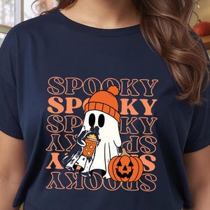 Cute Spooky Ghost PNG • Halloween Ghost Pumpkin PNG • Fall Ghost Digital Download • Sublimation Clipart for Crafts & Shirts