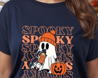 Cute Ghost Pumpkin PNG • Spooky Fall Clipart (Digital Download)