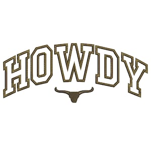 Howdy Embroidery Design, Rodeo, Western embroidery designs, Cowgirl Trendy Instant Download