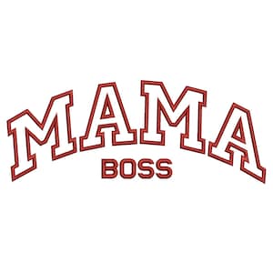 MAMA Boss Embroidery Design, Mothers day embroidery designs, Trends Instant Download