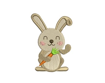 Mini cute Bunny Embroidery Design, Easter embroidery designs, Instant Download