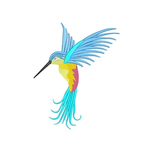 Hummingbird Embroidery Design, Instant Download