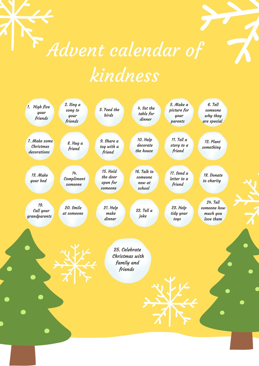 advent-calendar-of-kindness-yellow-instant-download-share-the-love-this