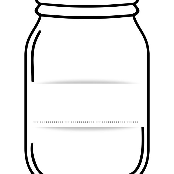 Reward Jar - blank outline - fill in with your own designs or colourful stickers!