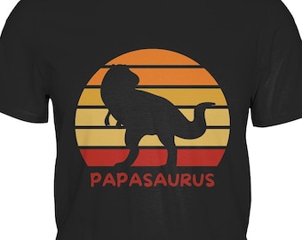 Papasaurus T-Shirt Dad Father