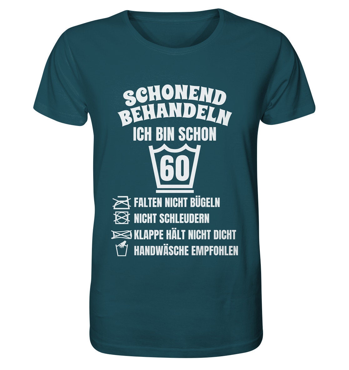 60. Geburtstag Shirt schonend Behandeln 60 Jahre lustig 60ter Etsy