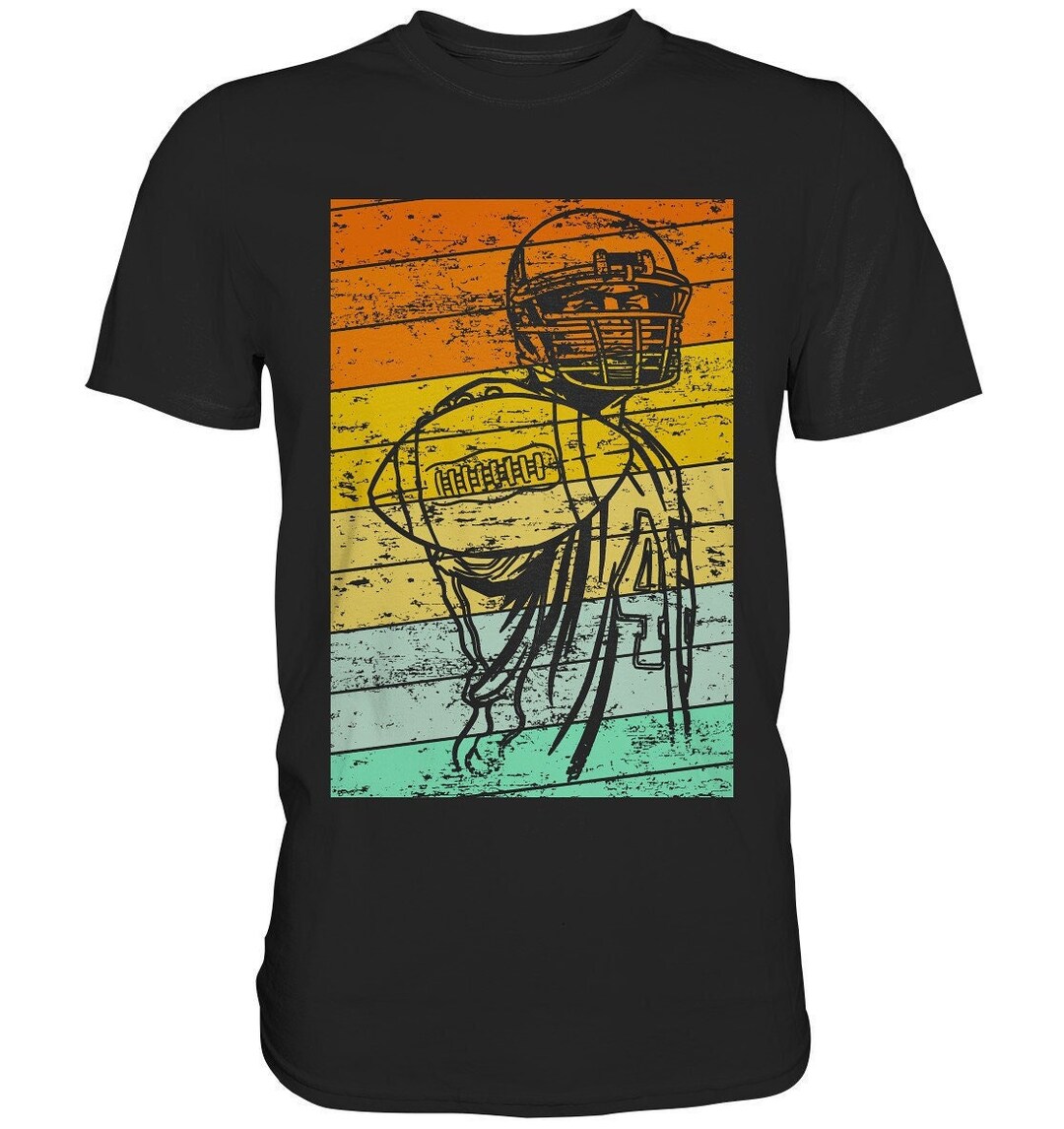 Camiseta Fútbol Americano Quarterback Vintage Etsy España