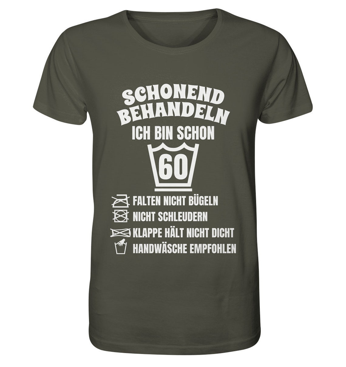 60. Geburtstag Shirt schonend Behandeln 60 Jahre lustig 60ter Etsy