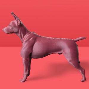 New doberman dog design, home decoration, doberman gift, puppy item,  3d printed  Dog figurine majestic doberman