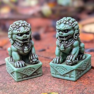 Traditional Temple Guardians (Set of 2), small home decor, also known as foo dogs
