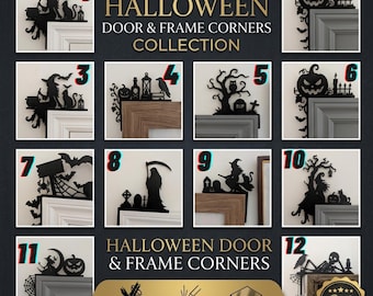Halloween spooky home decoration door corner, multiple designs Halloween 2026 home decoration