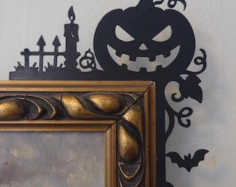 Halloween huge  pumpkin with candle door corner, 3D printed Halloween 2026 home decor