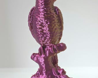 Tabletop parrot sculpture miniature, macaw bird   home decoration, perfect gift for parrot lovers, 3d printed
