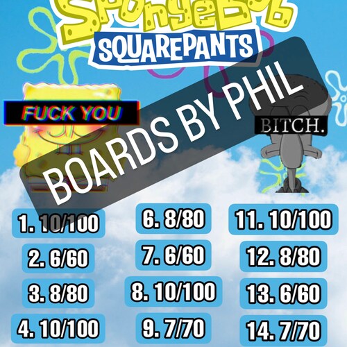 Pick Your Prize Bingo Board Etsy