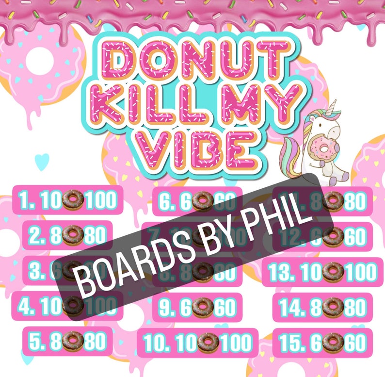 Pick Your Prize Bingo Board Etsy