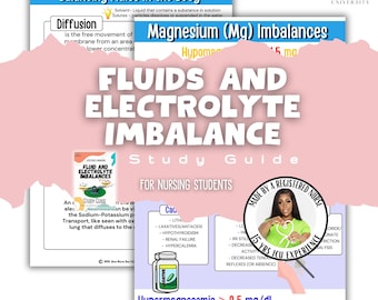 Fluid & Electrolyte Imbalance Nursing Study Guide (PDF)