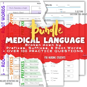 Medical Language for Nursing Students, Nursing Bundle