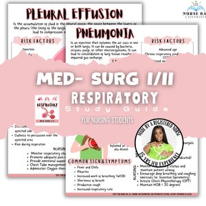 Guía de estudio respiratorio: Apuntes de enfermería de cirugía médica