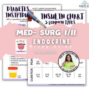 Endocrine Med Surg I/II Study Guide for Nursing Students