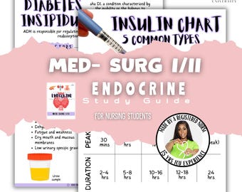 Endocrine Med Surg I/II Study Guide for Nursing Students