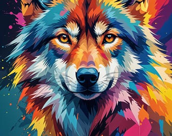 Wolf Clipart Bundle PNG, Watercolor Wolf PNG, Polar Wolf Pack for Commercial Use, Instant Digital Download, high resolution