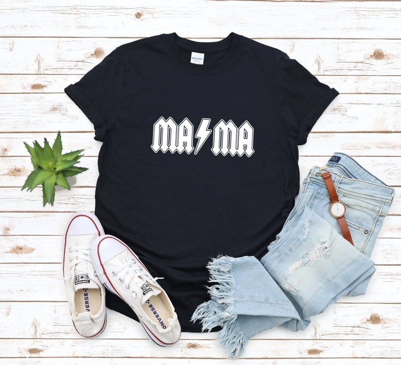 Mama SVG, Mom PNG, ACDC Mama Svg Cut File, Rocker Mom Avg, Rock and ...